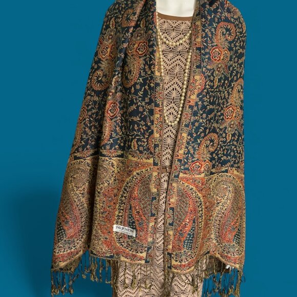 PASHMINI 100% SILK - Picture 1 of 3